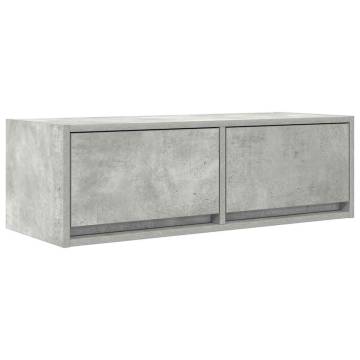 TV Cabinet Concrete Grey - Space-Saving Engineered Wood