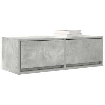 TV Cabinet Concrete Grey - Space-Saving Engineered Wood