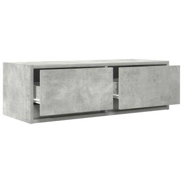 TV Cabinet Concrete Grey - Space-Saving Engineered Wood