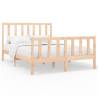 Solid Wood Pine Bed Frame 160x200 cm - Stylish & Sturdy