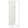 Firewood Rack White 25x25x80 cm - Sturdy Cold-Rolled Steel