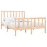 Solid Wood Pine Bed Frame 160x200 cm - Stylish & Sturdy