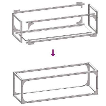 Firewood Rack White 25x25x80 cm - Sturdy Cold-Rolled Steel