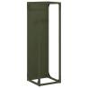 Olive Green Firewood Rack - Sturdy Cold-Rolled Steel | HipoMarket