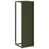 Olive Green Firewood Rack - Sturdy Cold-Rolled Steel | HipoMarket