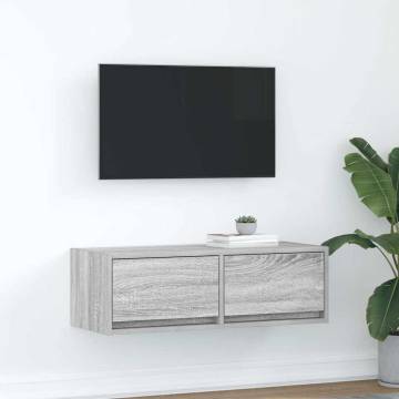 TV Cabinet Grey Sonoma - Stylish Engineered Wood Storage