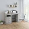 Desk Concrete Grey 140x50x76 cm Engineered Wood Colour concrete grey 