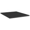 High Gloss Black Bookshelf Boards - 8 pcs | Hipomarket