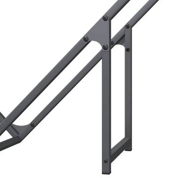 Firewood Rack Anthracite - Sturdy & Stylish Cold-Rolled Steel