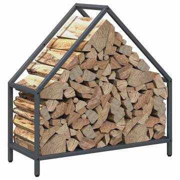 Firewood Rack Anthracite 60x25x60 cm | Sturdy Steel Storage