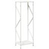 Firewood Rack White 34x25x100 cm - Sturdy Steel Storage