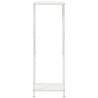 Firewood Rack White 34x25x100 cm - Sturdy Steel Storage