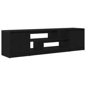 TV Cabinet Black Oak - Stylish and Functional Storage Solution