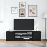 TV Cabinet Black Oak - Stylish and Functional Storage Solution