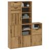 ODDA Side Cabinets - 5 pcs Solid Wood Pine - Classic Charm