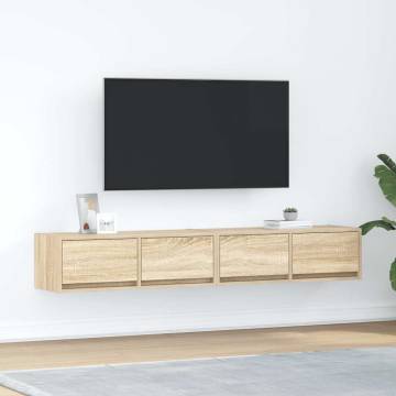 Stylish Sonoma Oak TV Cabinets - 2 pcs | Hipomarket UK