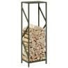 Olive Green Firewood Rack - Durable Cold-Rolled Steel | HipoMarket