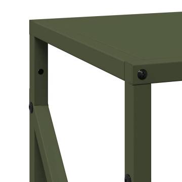 Olive Green Firewood Rack - Durable Cold-Rolled Steel | HipoMarket