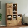  Side Cabinets 5 pcs ODDA 40x24x79 cm Solid Wood Pine Colour natural Quantity in Package 1 Model 5 drawers 9 shelves 