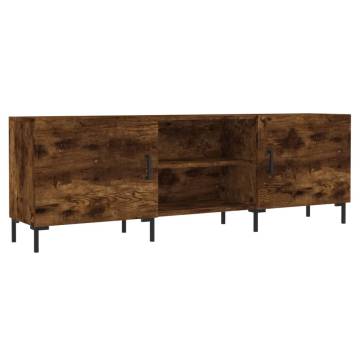 Stylish Smoked Oak TV Cabinet - 150x30x50 cm | Hipomarket UK