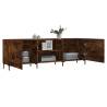 Stylish Smoked Oak TV Cabinet - 150x30x50 cm | Hipomarket UK