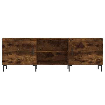 Stylish Smoked Oak TV Cabinet - 150x30x50 cm | Hipomarket UK