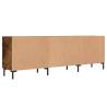 Stylish Smoked Oak TV Cabinet - 150x30x50 cm | Hipomarket UK