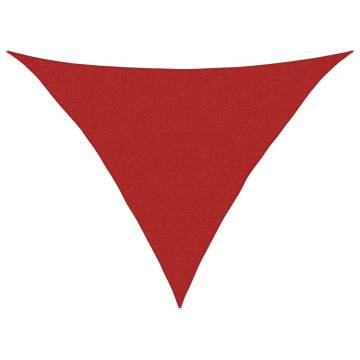 Sunshade Sail 160 gm² Red 2.5x2.5x3.5 m - HDPE Outdoor Shade