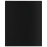 High Gloss Black Bookshelf Boards - 8 pcs | Hipomarket