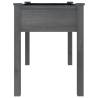 Planter with Liner Grey 118x59x76 cm - Solid Wood Fir