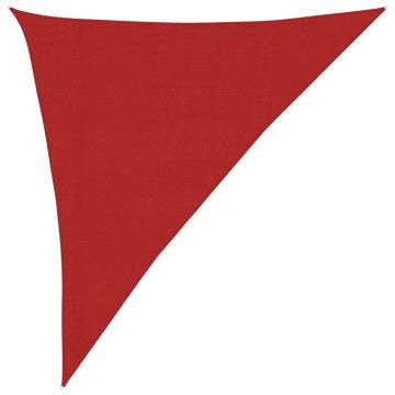 Red Sunshade Sail 3x4x5 m HDPE - Durable UV Protection