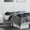 Stylish Metal Headboard White 140 cm - Robust Design