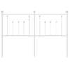 Stylish Metal Headboard White 140 cm - Robust Design