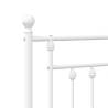 Stylish Metal Headboard White 140 cm - Robust Design