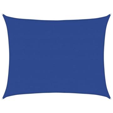 HDPE Sunshade Sail 160 gm² Blue Rectangular 6x7 m - HipoMarket