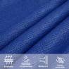 HDPE Sunshade Sail 160 gm² Blue Rectangular 6x7 m - HipoMarket