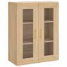 Elegant Wall Mounted Cabinets - Sonoma Oak, 2 Pcs Set