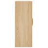 Elegant Wall Mounted Cabinets - Sonoma Oak, 2 Pcs Set