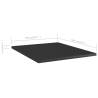 High Gloss Black Bookshelf Boards - 8 pcs | Hipomarket