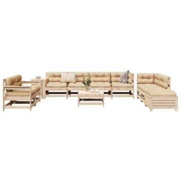 11 Piece Solid Wood Pine Garden Sofa Set | Hipomarket