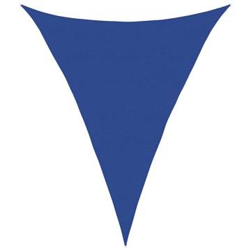 Sunshade Sail Triangular Blue 5x7x7 m | Durable HDPE Outdoor Shade