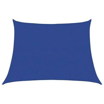 Sunshade Sail 160 gm² Trapezium Blue 45x3 m HDPE - Hipo Market