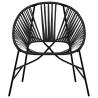 Garden Egg Chair - Stylish Black Poly Rattan Outdoor Seating