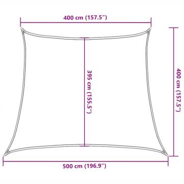 Sunshade Sail 160 gm² Trapezium Yellow 45x4 m HDPE | HiPo Market