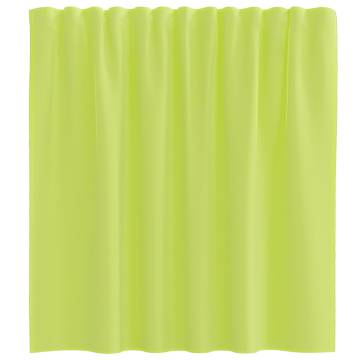 Voile Curtains with Tab Top 2 pcs Apple Green | Hipo Market