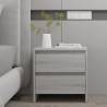  Bedside Cabinet Grey Sonoma 45x34.5x44.5 cm Engineered Wood Colour grey sonoma Quantity in Package 1 