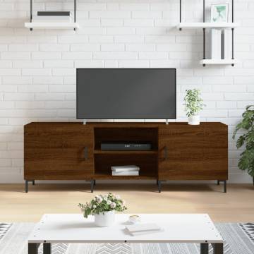 Stylish Brown Oak TV Cabinet - 150x30x50 cm | Hipomarket