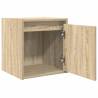 Wall-Mounted Bedside Cabinet Sonoma Oak - 38x34x40 cm