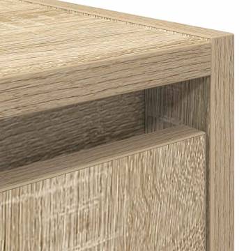 Wall-Mounted Bedside Cabinet Sonoma Oak - 38x34x40 cm