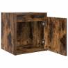 Wall-Mounted Bedside Cabinets 2 pcs Smoked Oak - Hipomarket